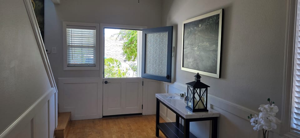 Inviting Dutch Door to Entry