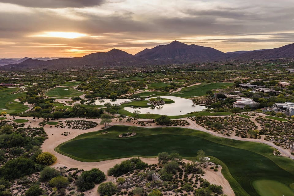 Enjoy views of a top course in Arizona. Desert Mountain Golf Club is one of the elite golf clubs in the United States. With 6 championship Jack Nicklaus designed golf courses and 1 championship par 3 course, Desert Mountain is Disneyland for golfers.