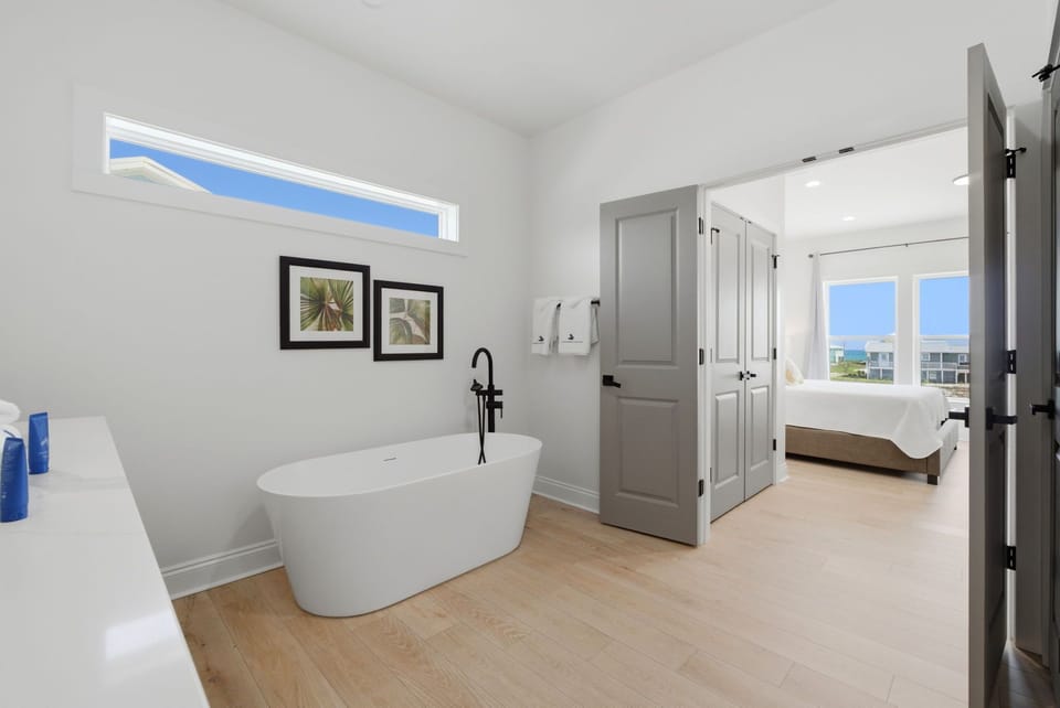Primary Ensuite Bathroom with Spa-Like Soaking Tub