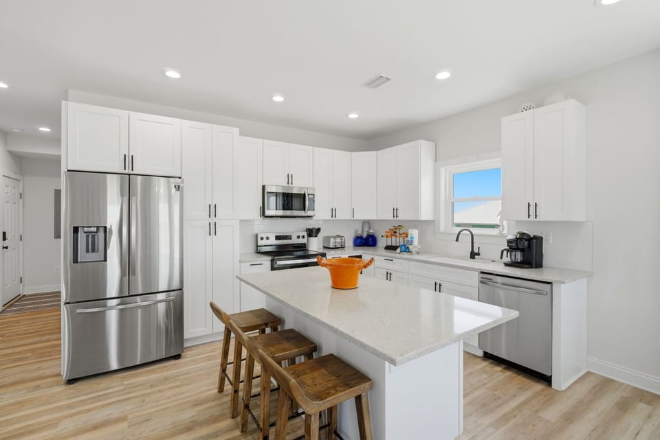 Seating for Three at the Kitchen Island