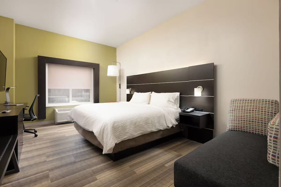 Bedroom. Interior and views may vary based on location and availability