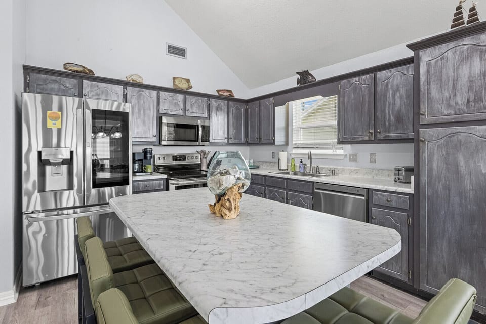 Kitchen Area with Bar Seating