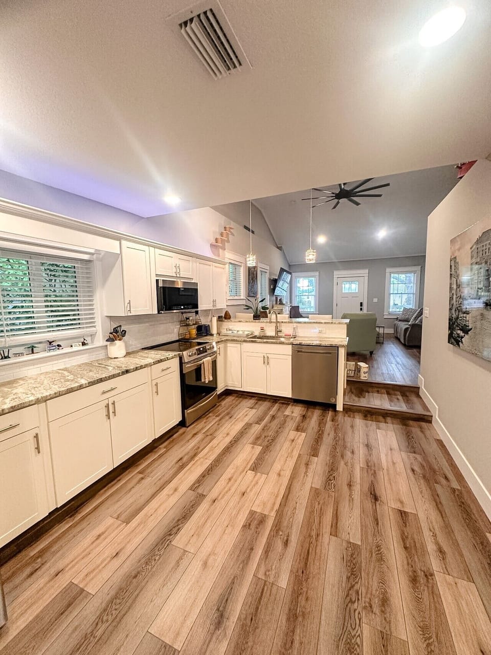 Fully stocked kitchen