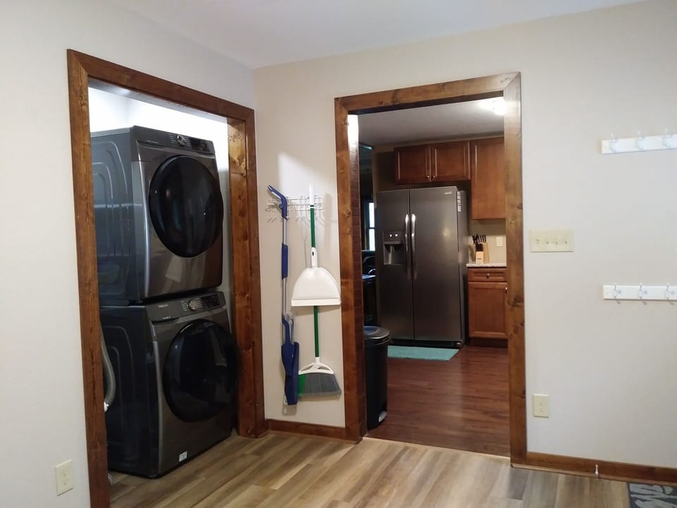 Washer and dryer in the entry room