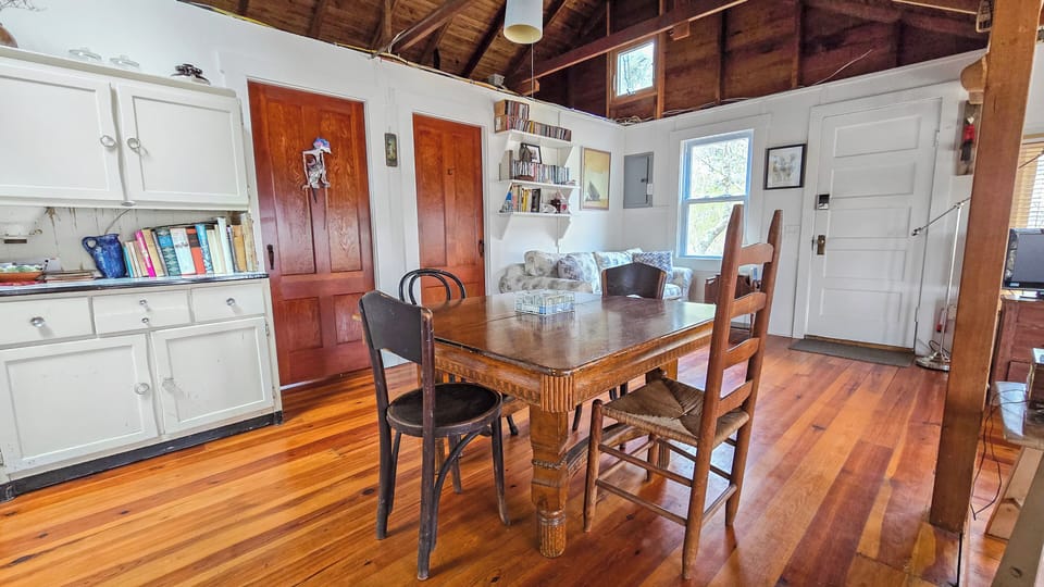 Dining table with seating for four