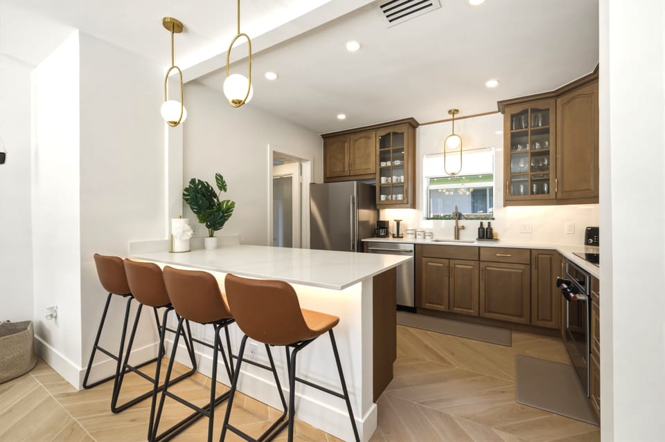 Stylish kitchen designed for cooking and gathering