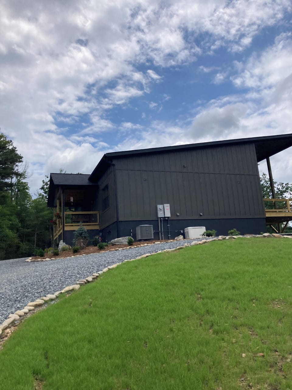 Side view of the main house