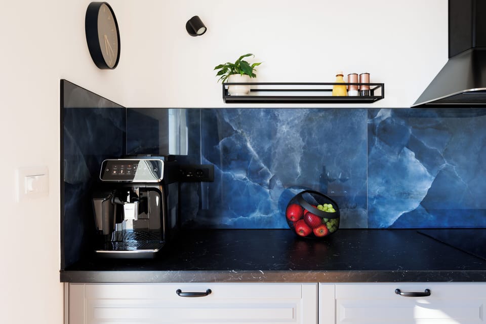 Automated coffee machine for perfect macchiato or maybe cappuchino? You choose.