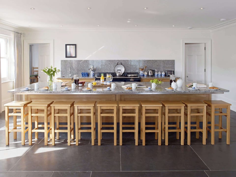 Expansive dining space perfect for celebratory meals and group gatherings
