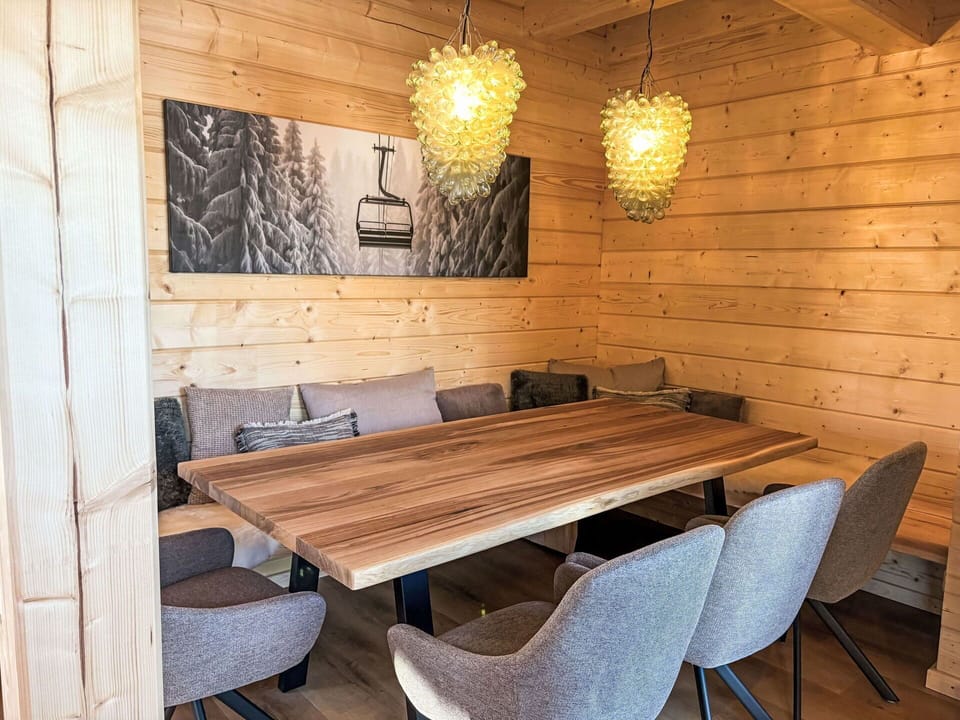 Furniture, Flooring, Interior Design, Wood, Table, Floor, Kitchen & Dining Room Table, Ceiling, Chair, Room