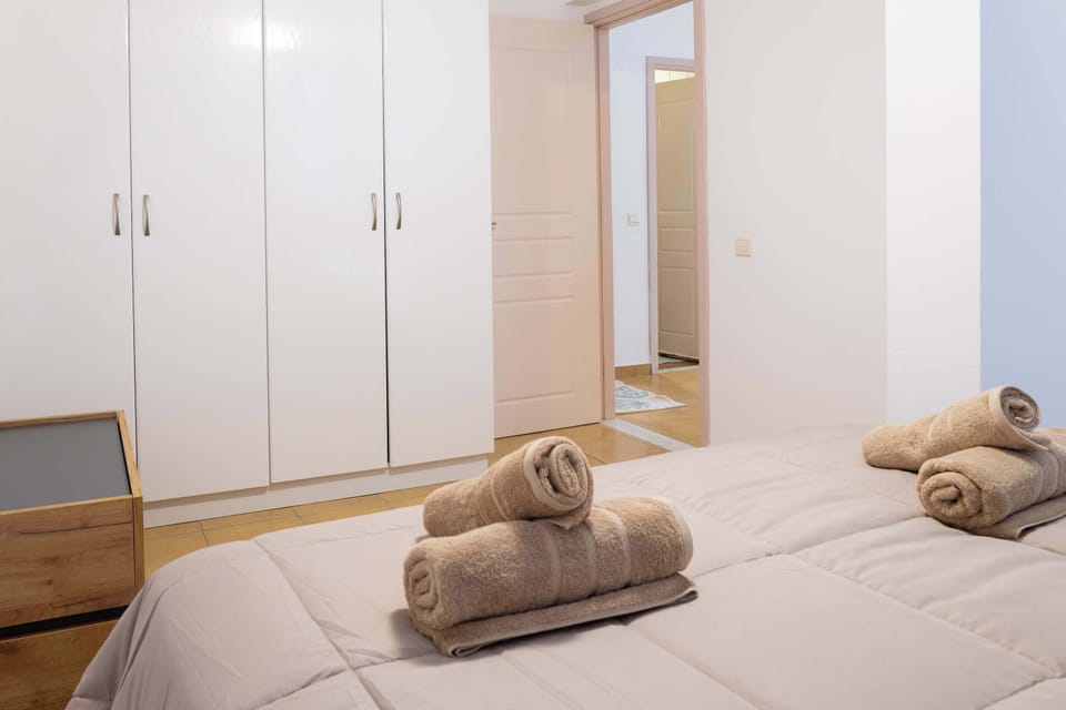 Generous wardrobe space for a stress-free stay