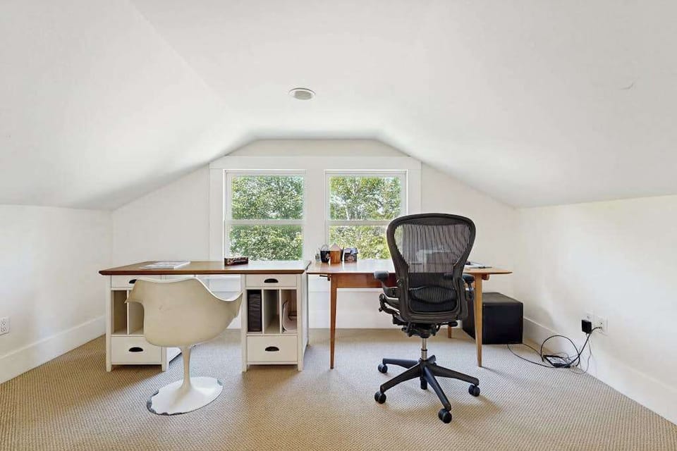 Stay connected from your private loft workspace with an ergonomic chair, natural light, and vineyard-view windows—remote work meets Healdsburg retreat.