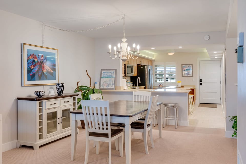 Dining area and kitchen area
