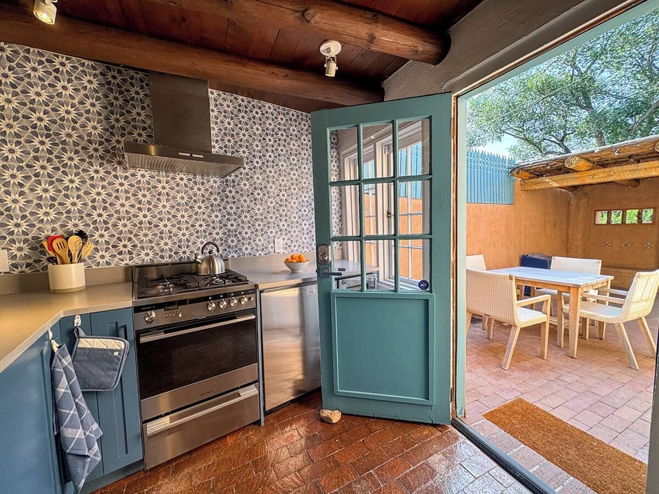 Kitchen opens to Patio