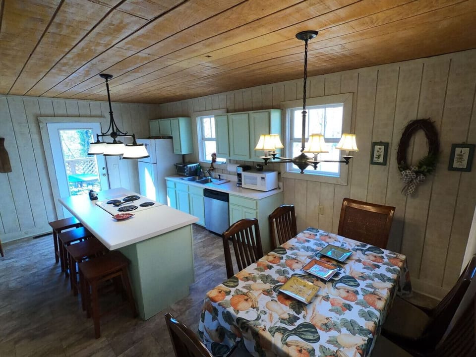 Kitchen | Stainless Steel Refrigerator | Dining Access