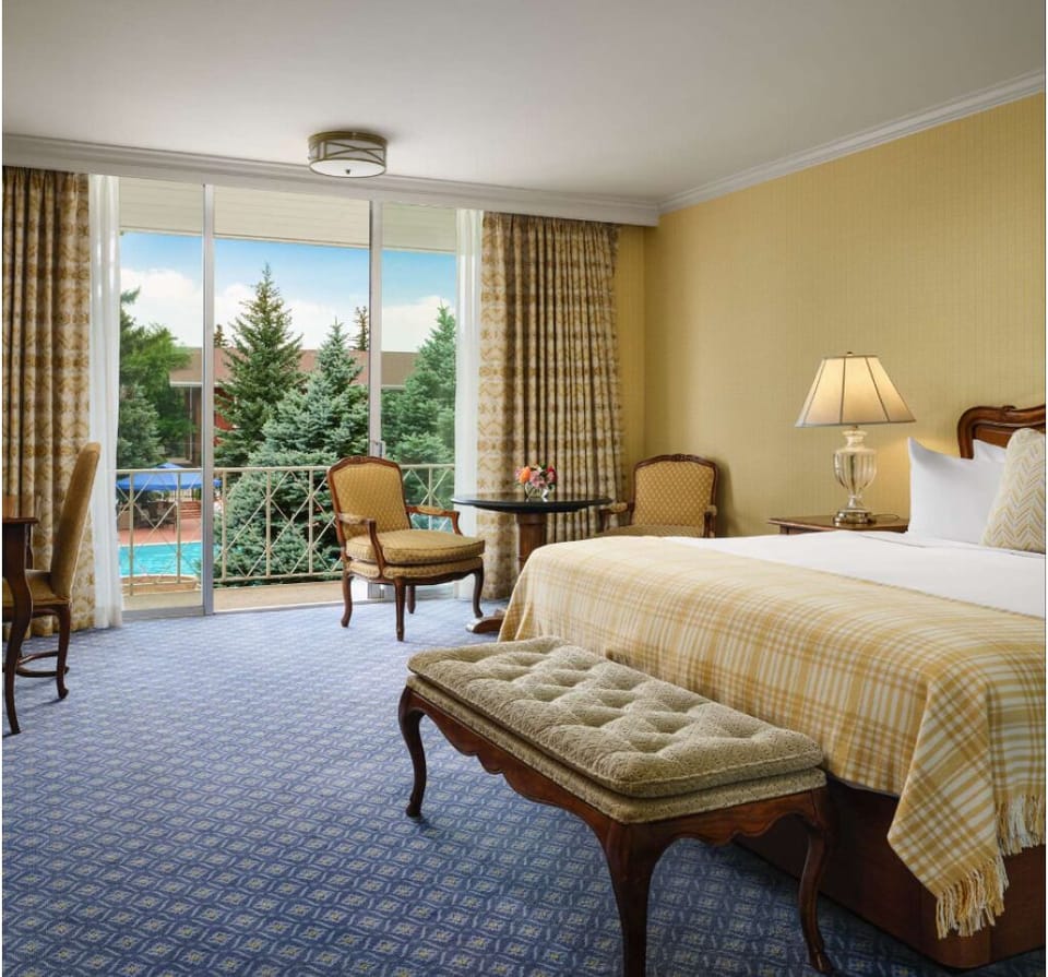Bedroom. Interior and views may vary based on location and availability