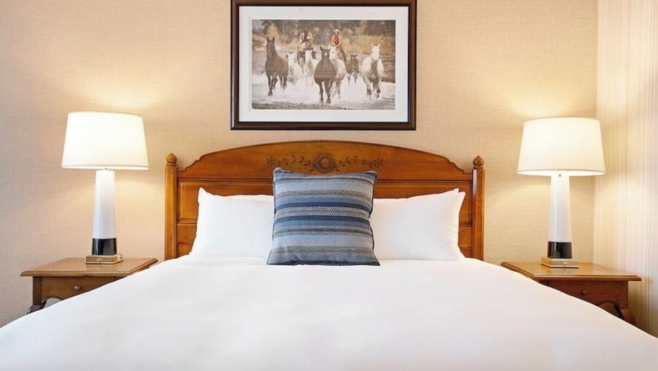 Bedroom. Interior and views may vary based on location and availability