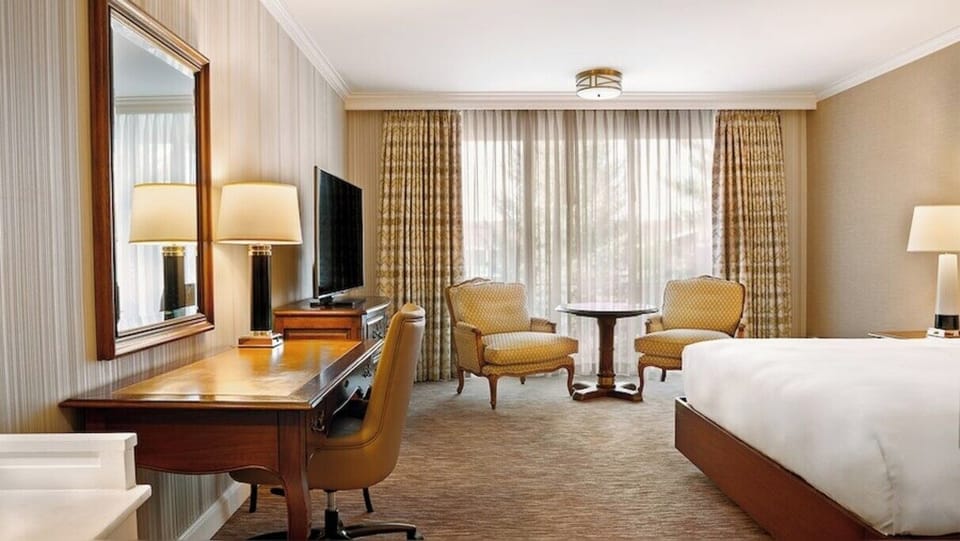 Bedroom. Interior and views may vary based on location and availability