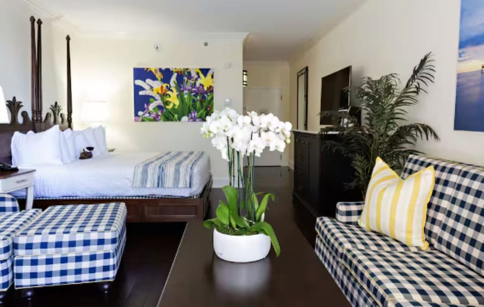 Stretch out in a spacious room with cozy lounge seating.