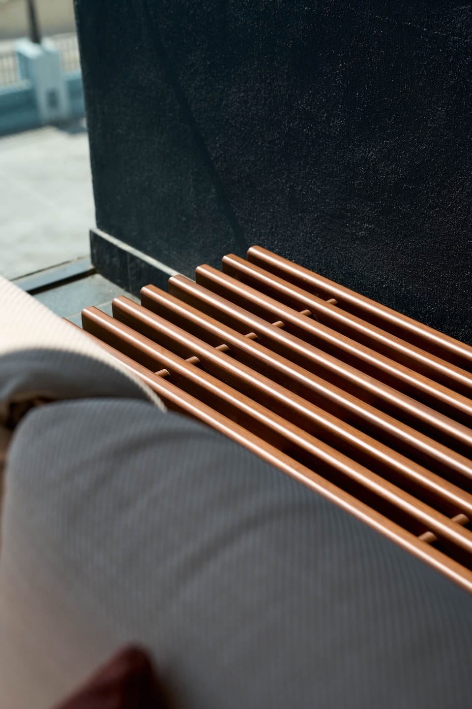 Close-up detail of wood finishes and refined textures.