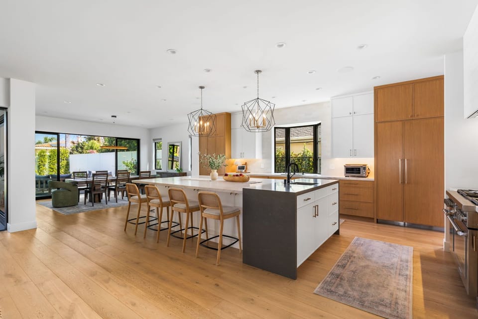 A bright, open kitchen perfect for cooking and sharing meals with family.
