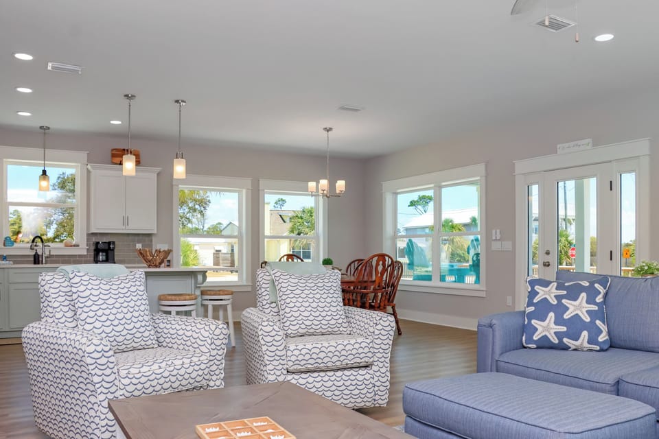 Living Room, Kitchen and Dining