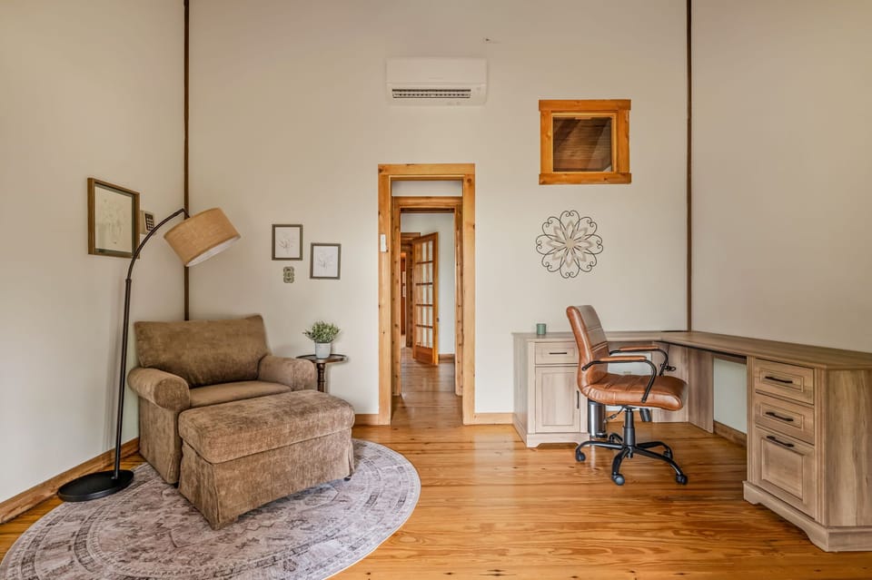 Seating area and workspace