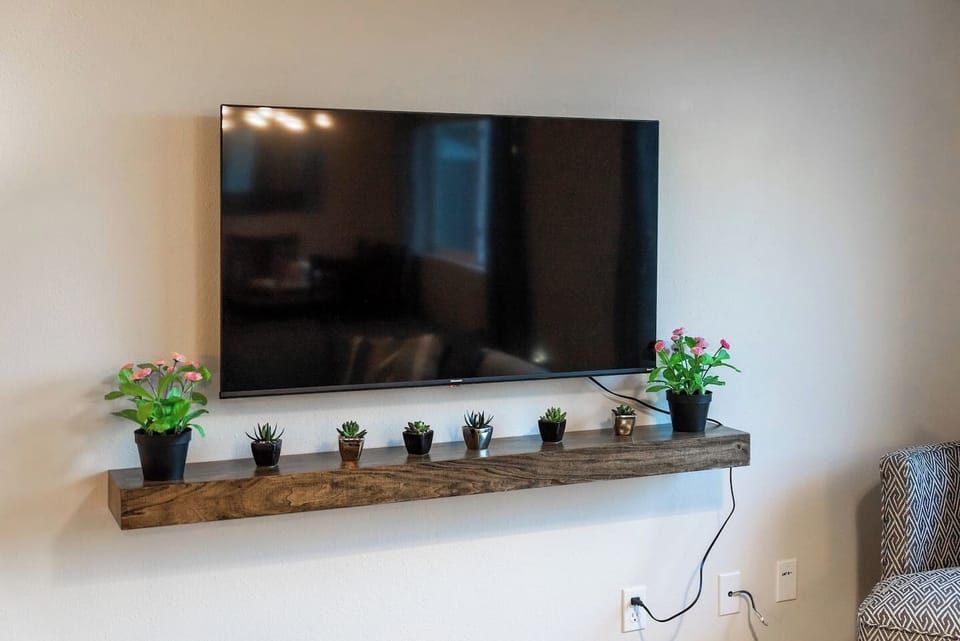 Upper living room TV. 