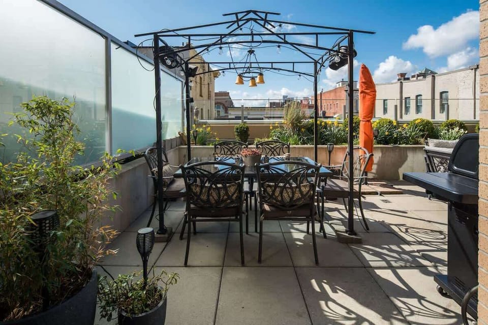 Private terrace with entrance off the living space
