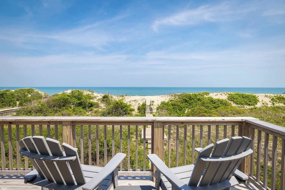 Top Level: Oceanfront Sun Deck with Panoramic Views