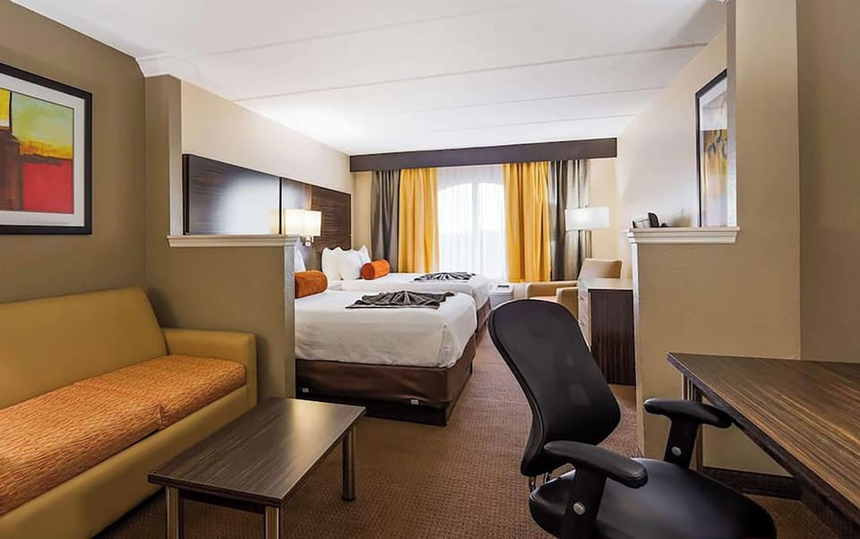 Stretch out with extra seating and a calm, spacious layout.