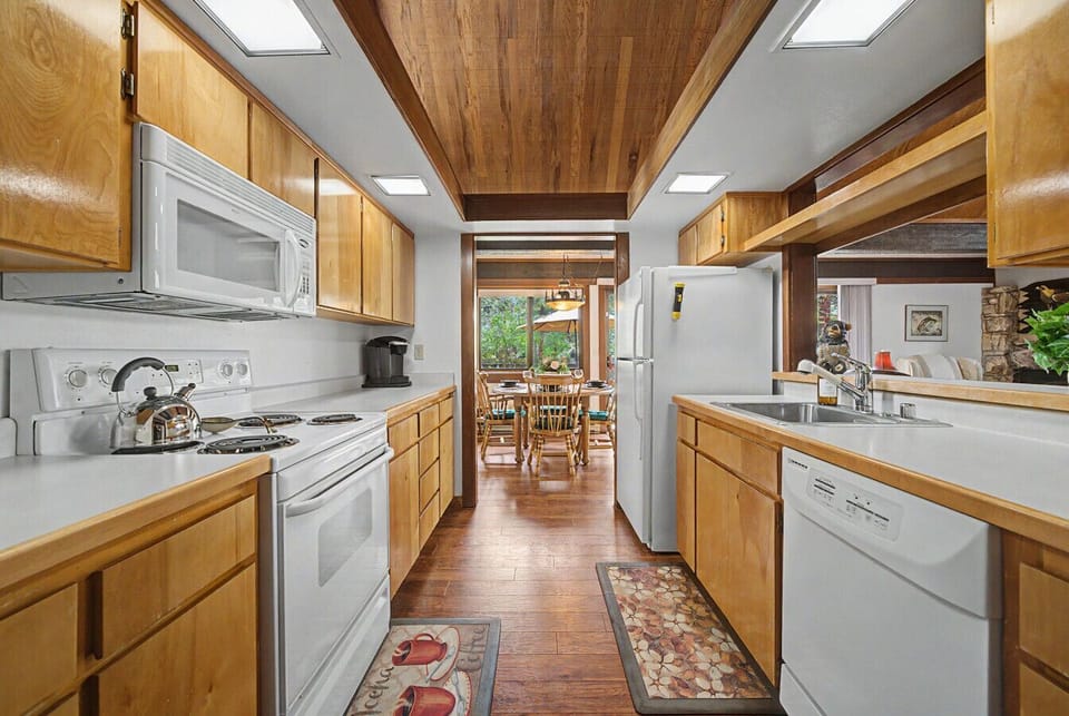 Well stocked kitchen provides everything you may need to make a memorable meal