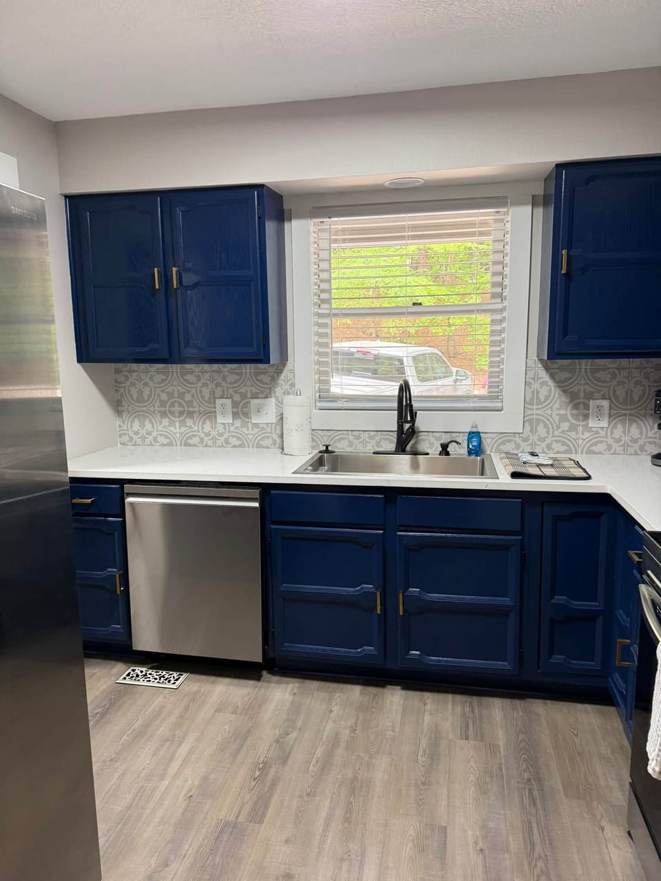 renovated kitchen with modern appliances