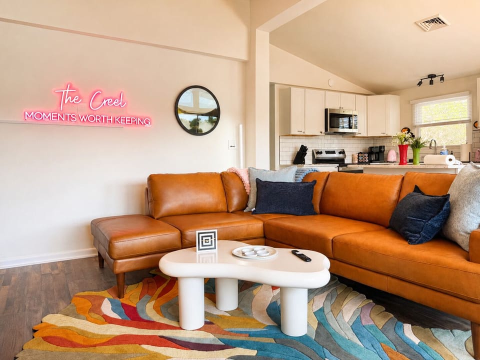 Sectional sofa.