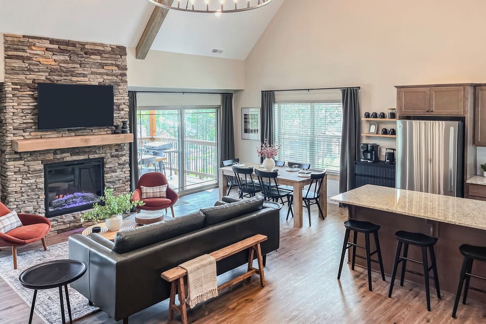 Soaring ceilings and an open layout made for meals, laughter, and connection.