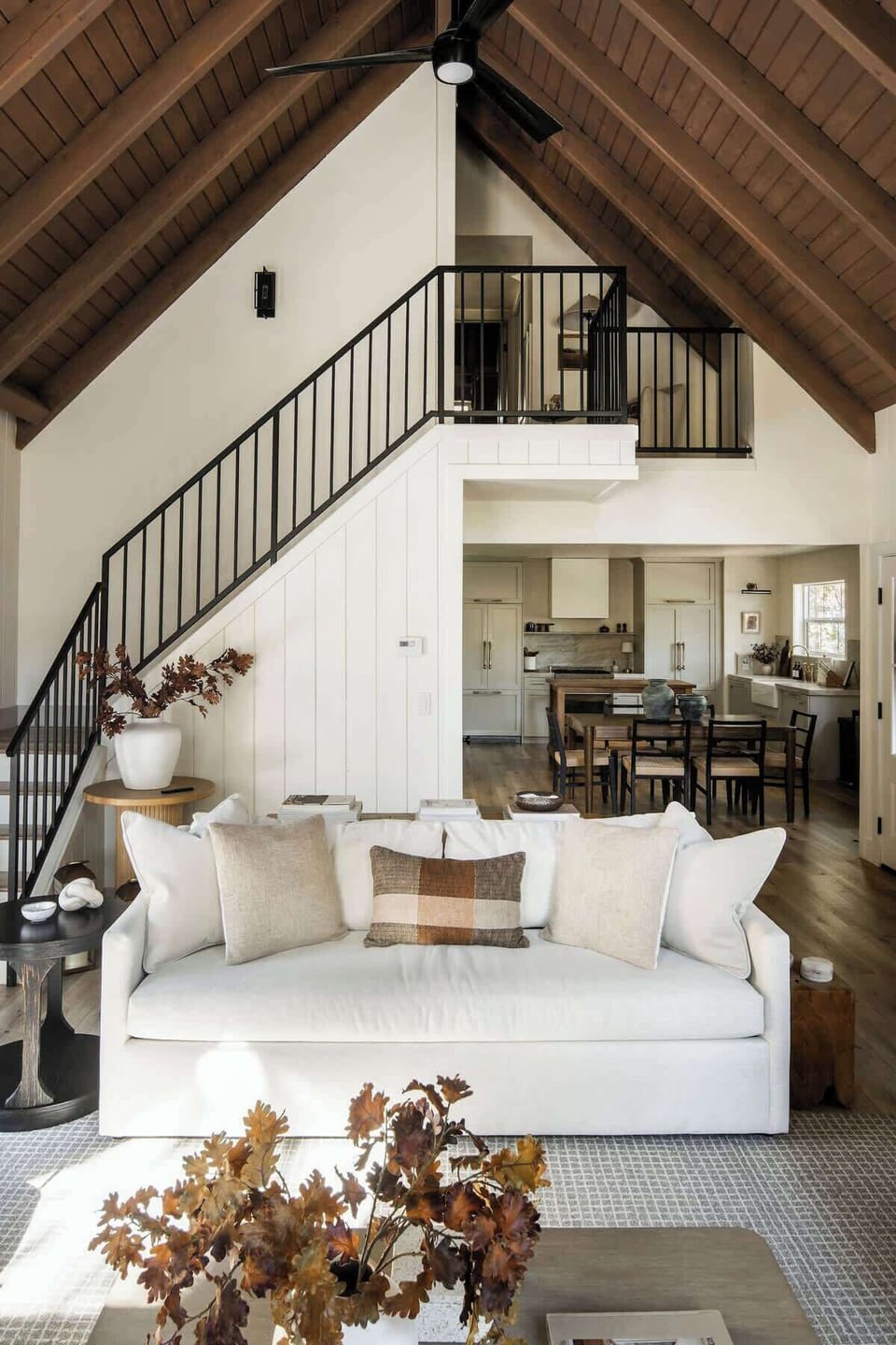 The couch doubles as a sofa bed with a memory foam mattress for extra sleeping capacity. 