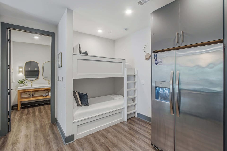 Bunk Room, dreamy setup with a charming bunk, perfect for kids or the young at heart!