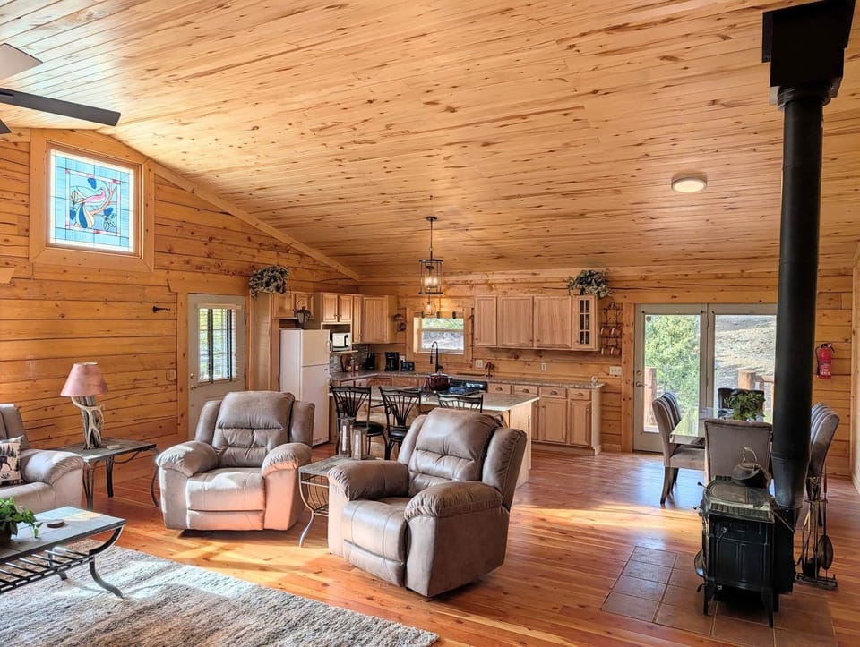 Open concept, living room area designed for gathering and relaxing
