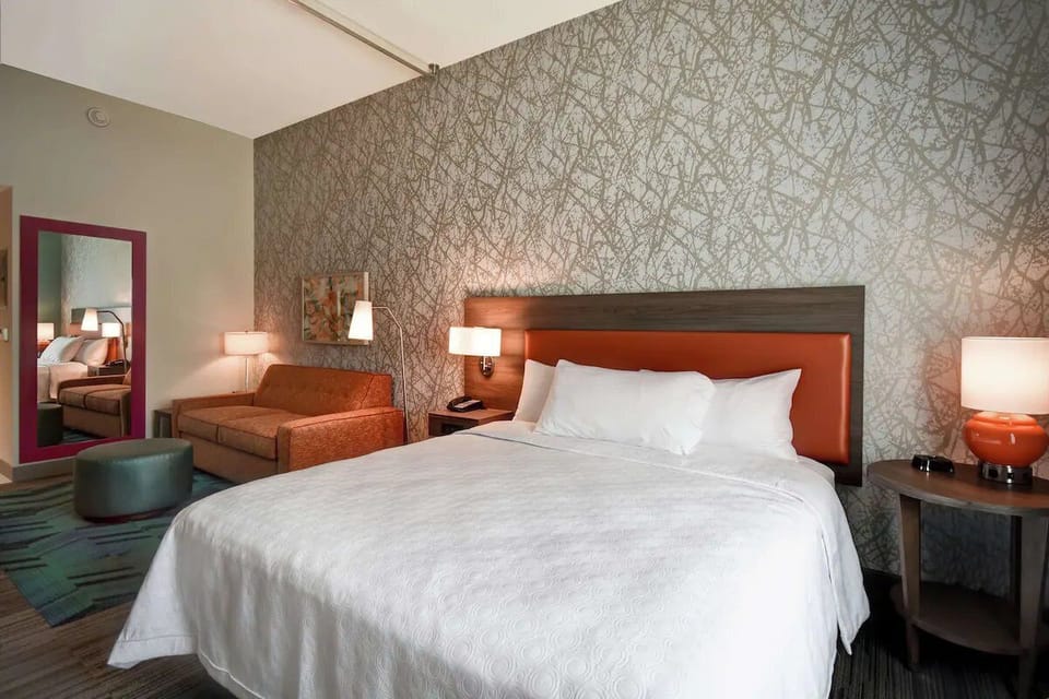 Bedroom. Interior and views may vary based on location and availability.