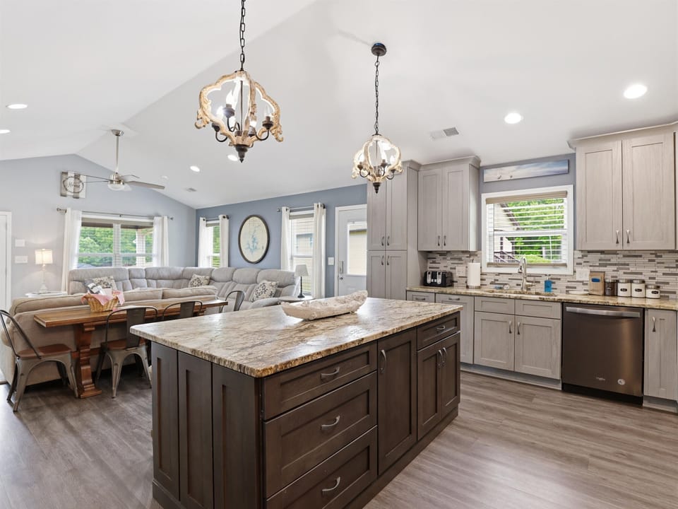 Plenty of space to cook, serve, and stay connected.