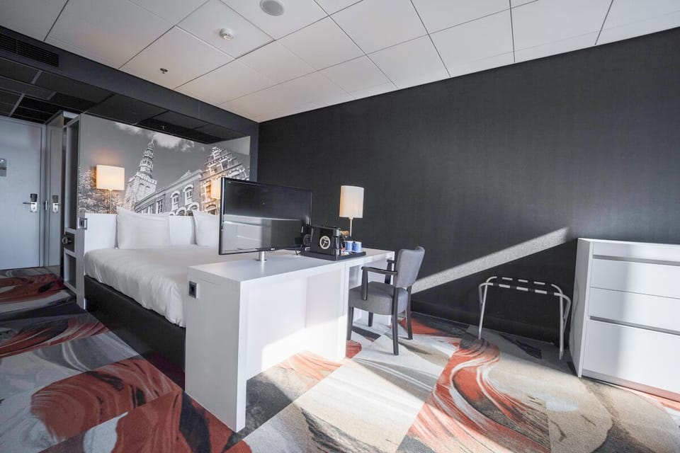 Spread out comfortably with sunny space to work and relax.