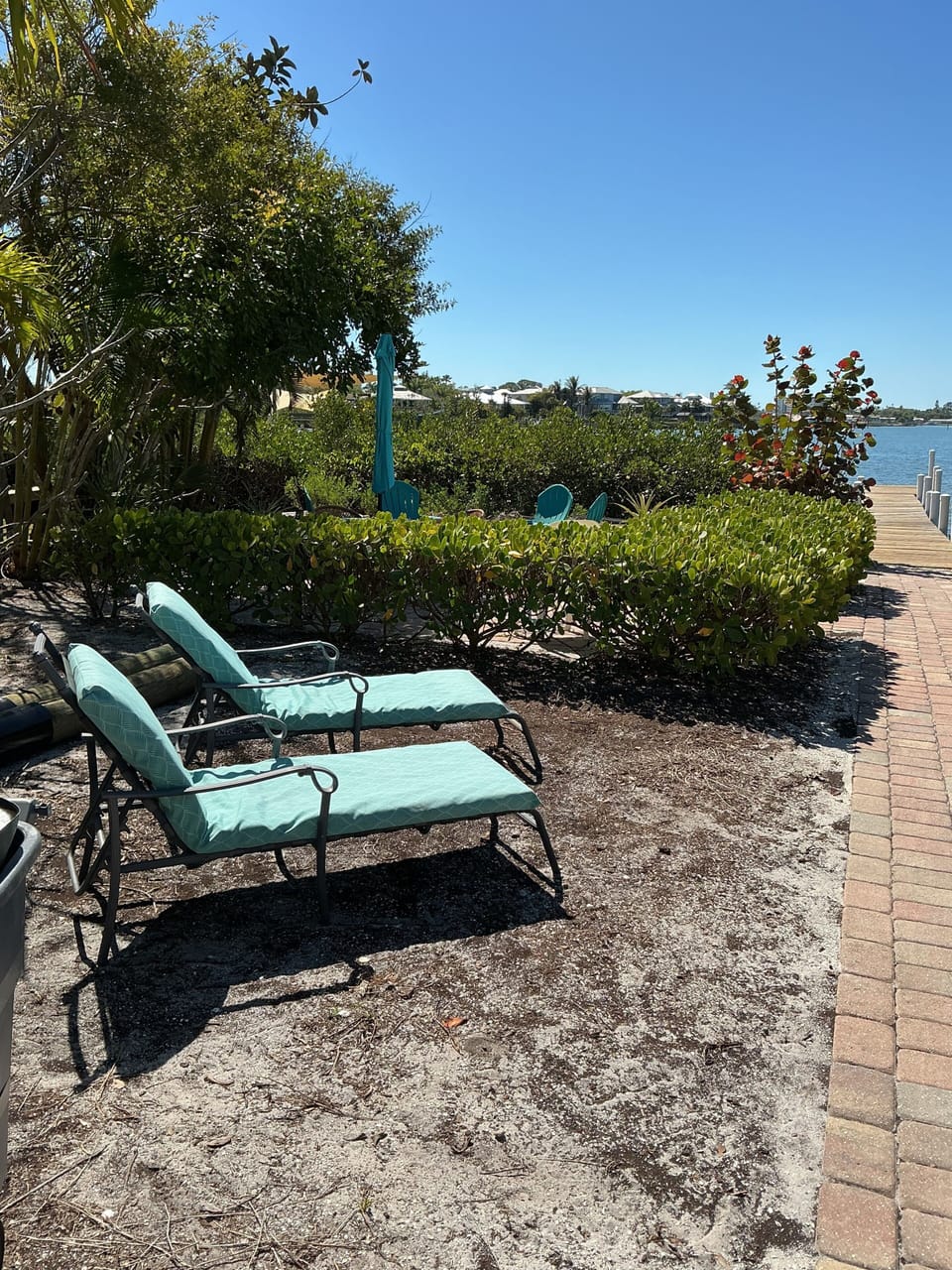 Lounging on the bay