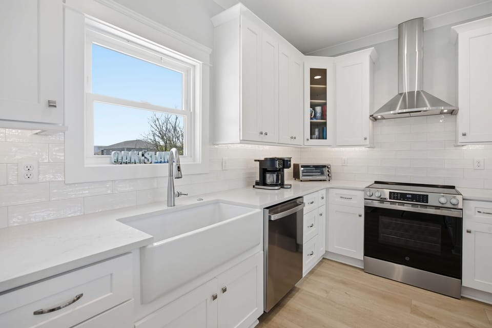 Bright, open kitchen