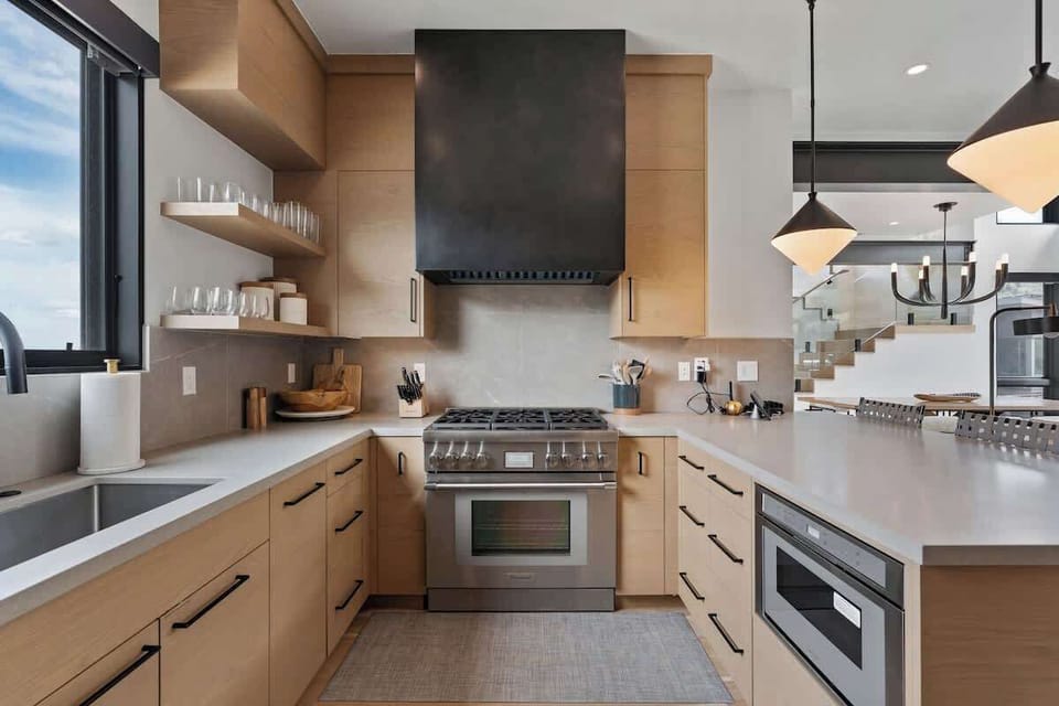 Chef's Kitchen with 6-Burner Range & Premium Wet Bar