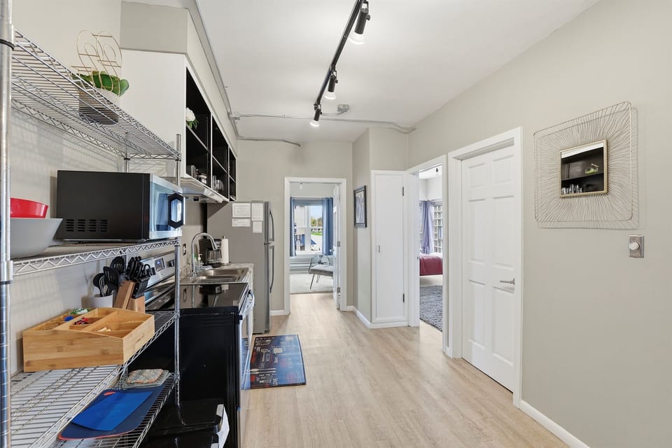 Experience effortless living in a clean, well-equipped kitchen space.