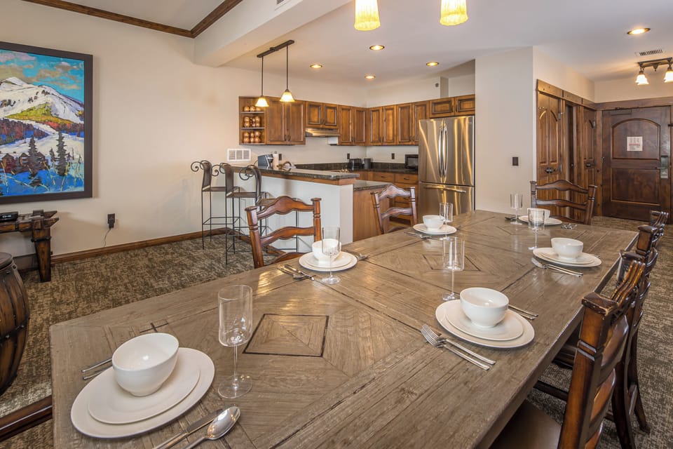 Gather around this large dining table I Main Level