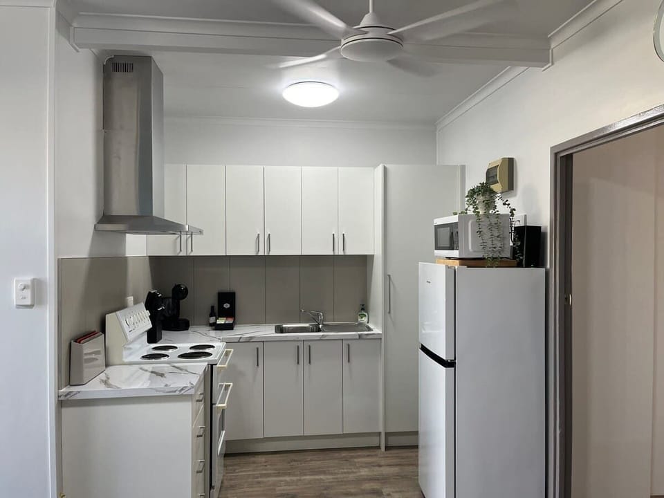 All the basic equipment you need is supplied for you to cook for your family or friends if you desire. We also supply some basic cleaning gear to get you started if you are staying longer.