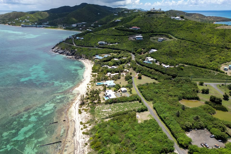 Aerial view of home and surrounding area