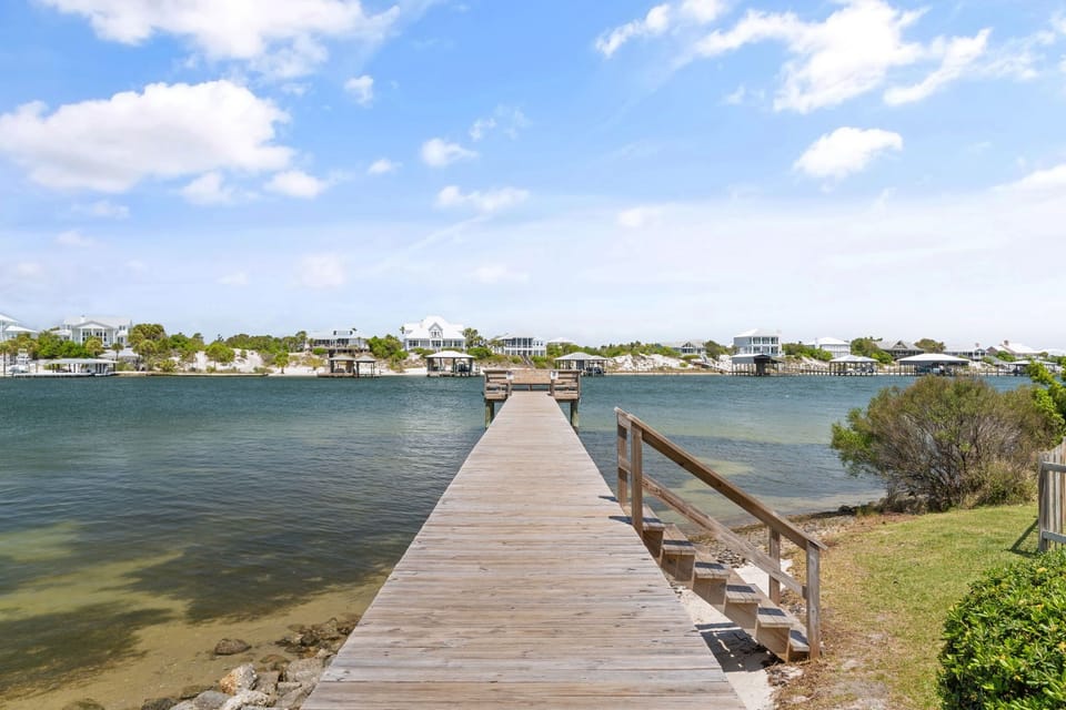 Riverside dock
