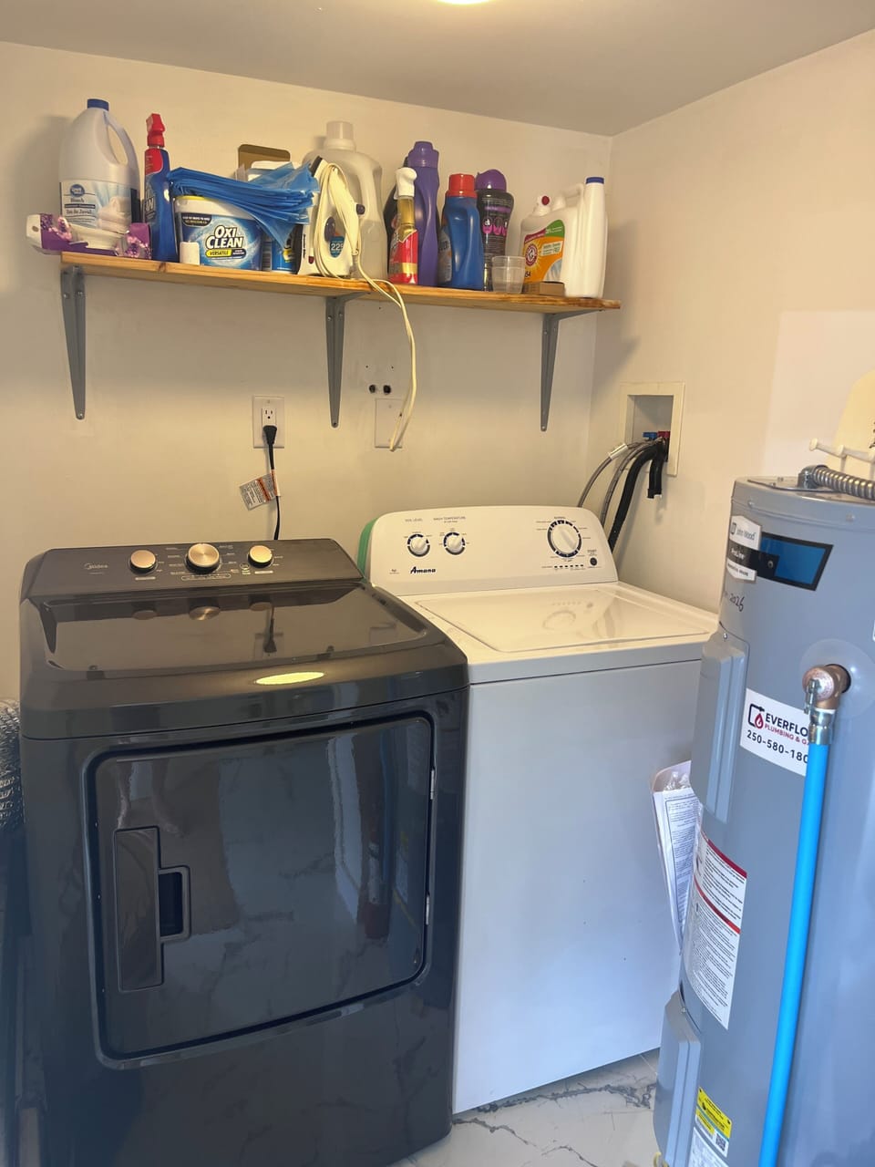 shared laundry (locked door to suite with own access)